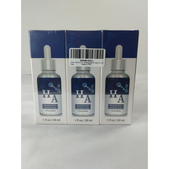 Abote Hyaluronic Acid Serum Moisturizing Face Anti-wrinkle 3-pack Sealed 4/2027 - Picture 2 of 4